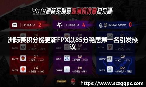 洲际赛积分榜更新FPX以85分稳居第一名引发热议
